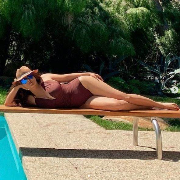 Salma Hajek u bikiniju