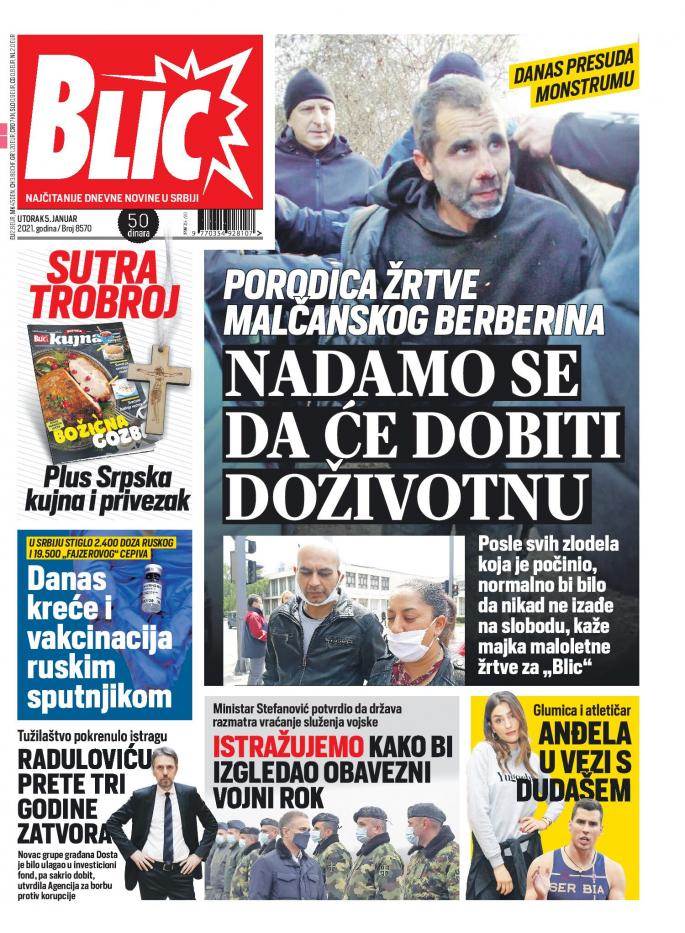 prelistavanje sutrasnje stampe 5 januar