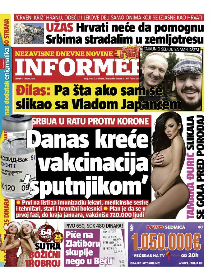 prelistavanje sutrasnje stampe 5 januar