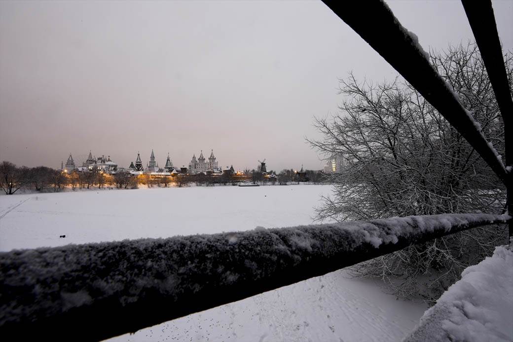 rusija kremlj izmailovo zima dvorac fotografije