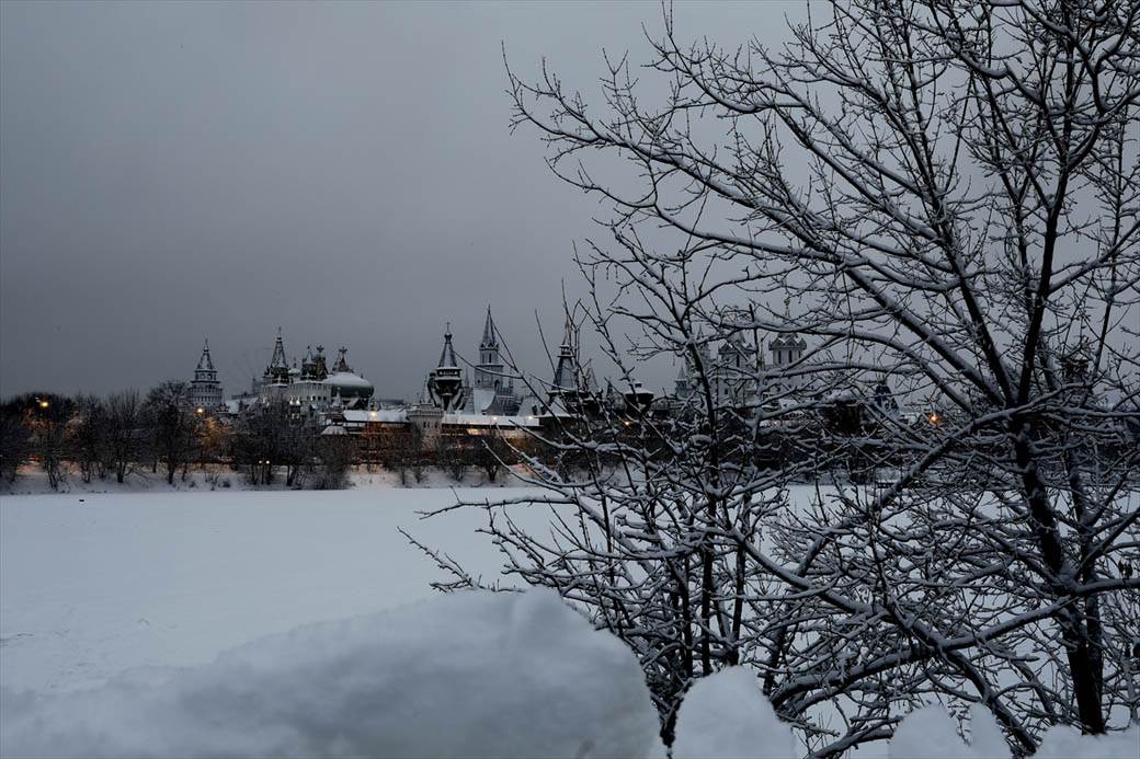 rusija kremlj izmailovo zima dvorac fotografije