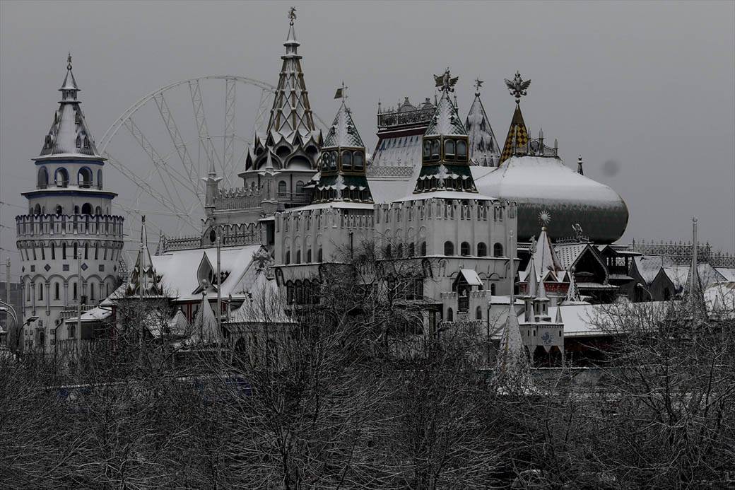 rusija kremlj izmailovo zima dvorac fotografije