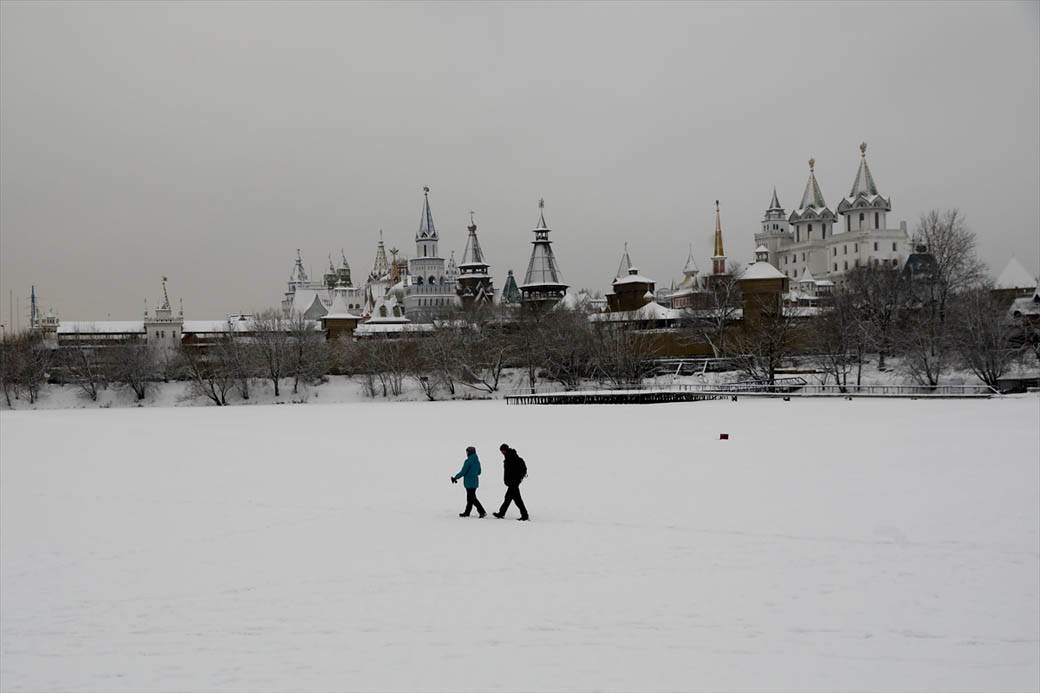 rusija kremlj izmailovo zima dvorac fotografije