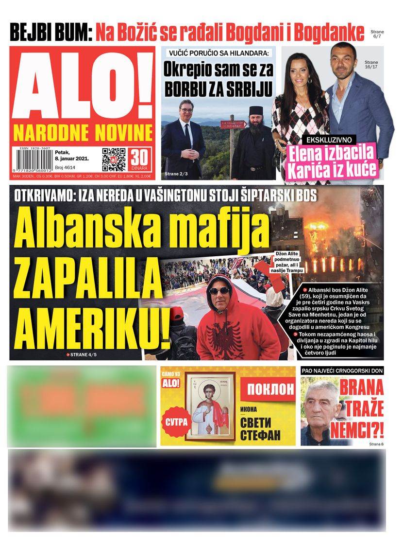 prelistavanje sutrasnje stampe 8 januar