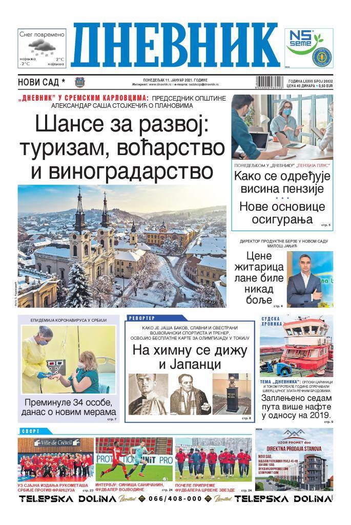 prelistavanje sutrasnje stampe 11 januar