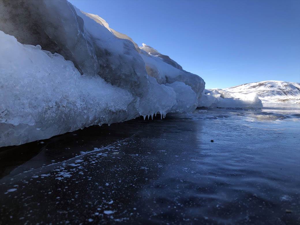 turska jezero balik zaledjeno turisticka atrakcija fotografije