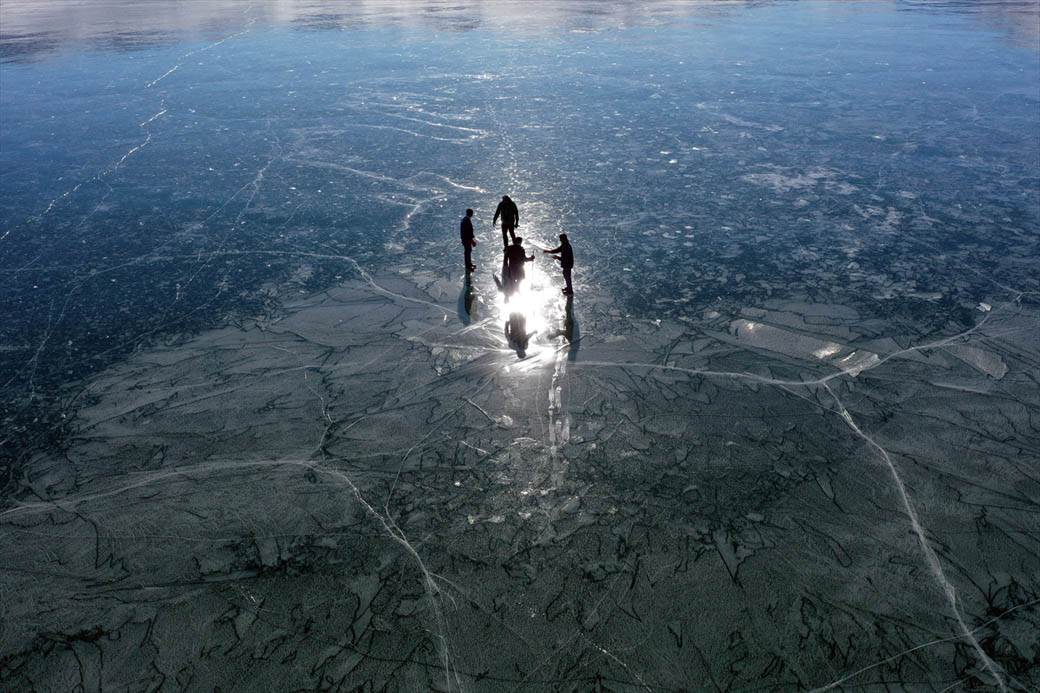 turska jezero balik zaledjeno turisticka atrakcija fotografije