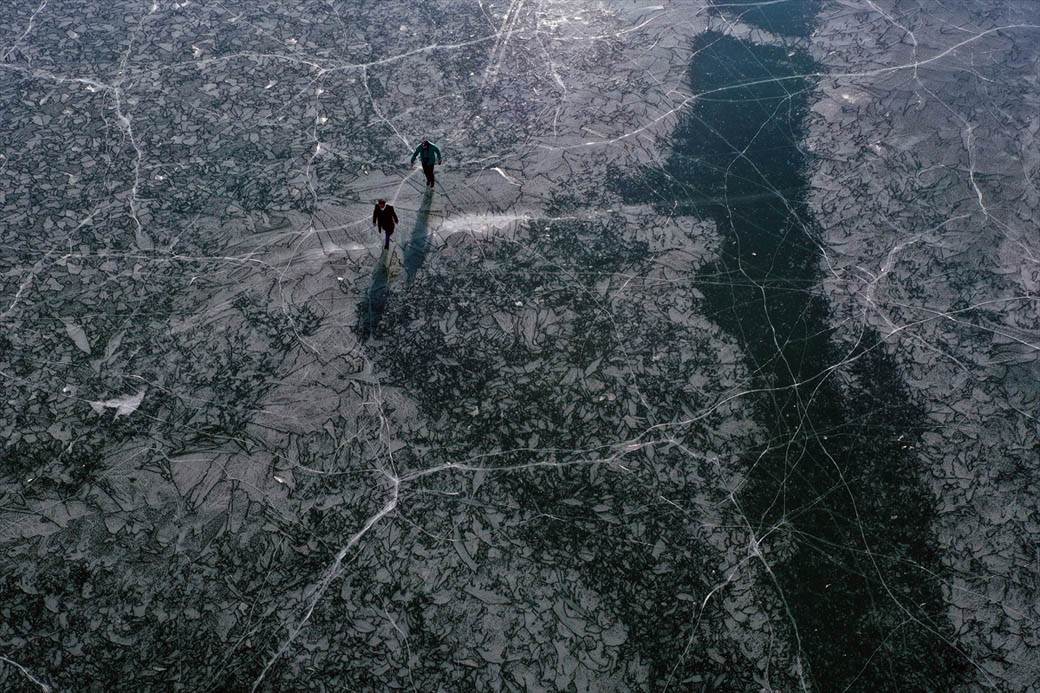 turska jezero balik zaledjeno turisticka atrakcija fotografije