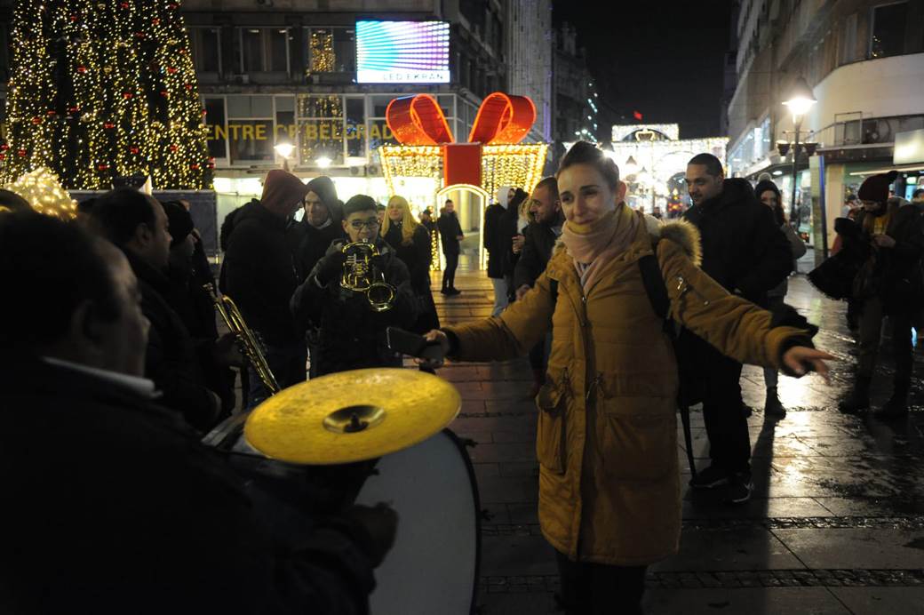 pravoslavna nova godina 2021 trubaci beograd docek trg republike fotograifje