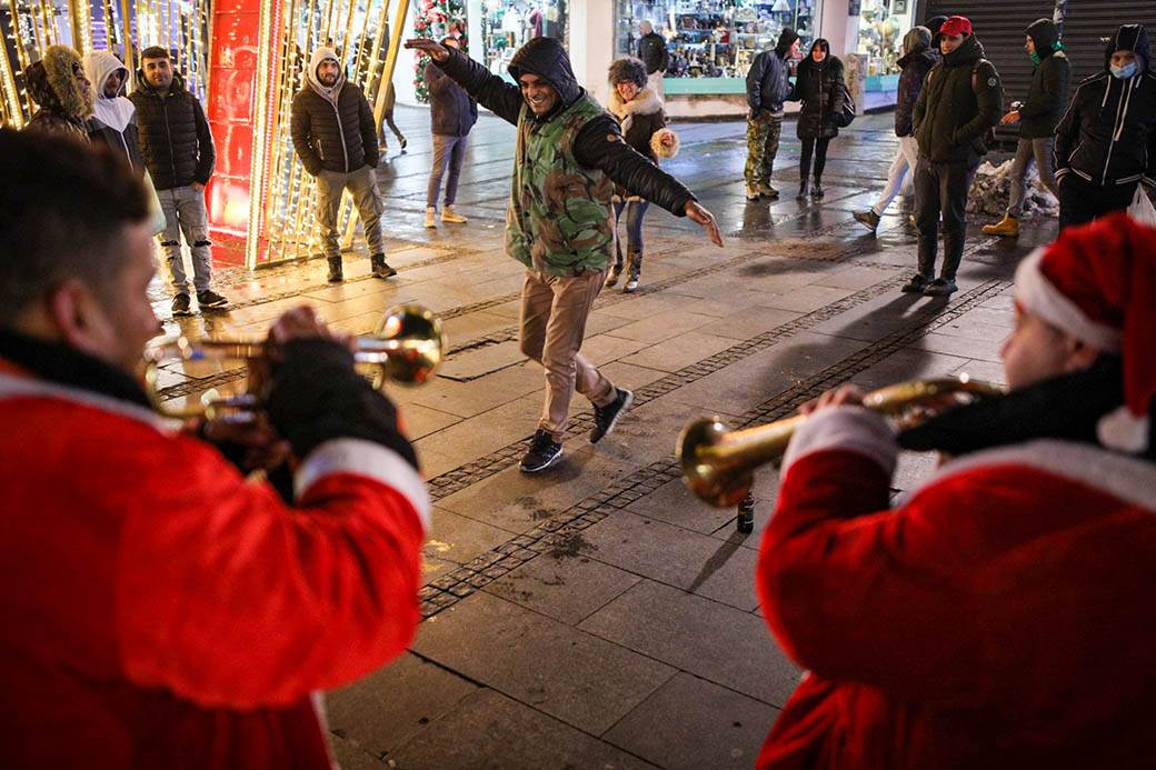 pravoslavna nova godina 2021 trubaci beograd docek trg republike fotograifje