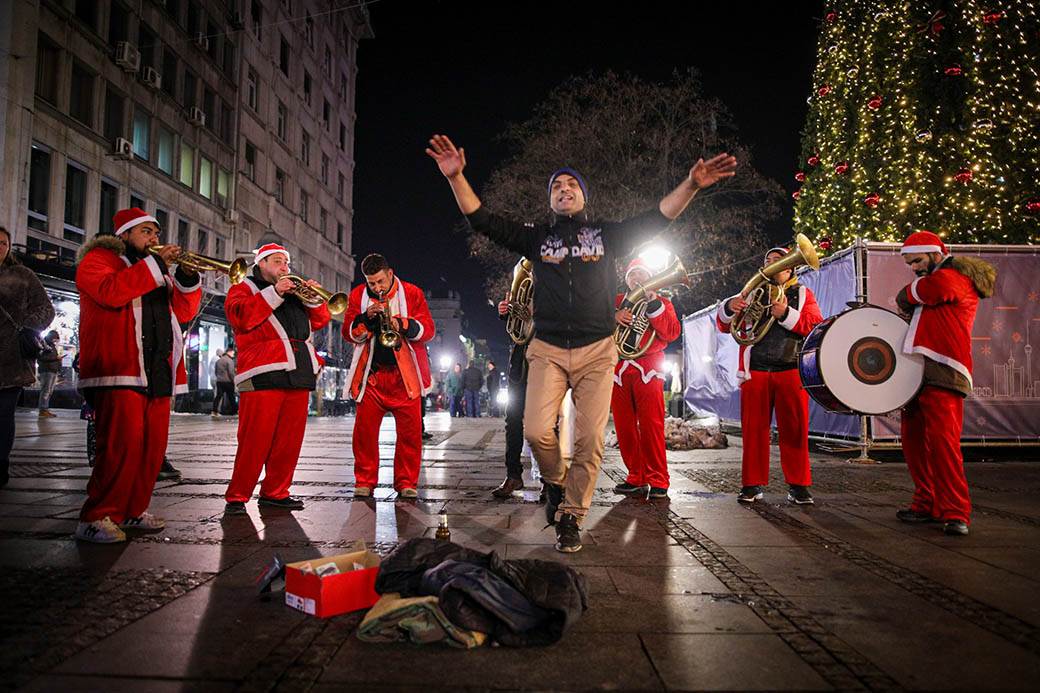 pravoslavna nova godina 2021 trubaci beograd docek trg republike fotograifje