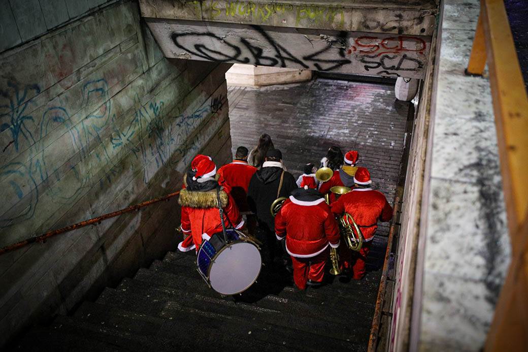 pravoslavna nova godina 2021 trubaci beograd docek trg republike fotograifje