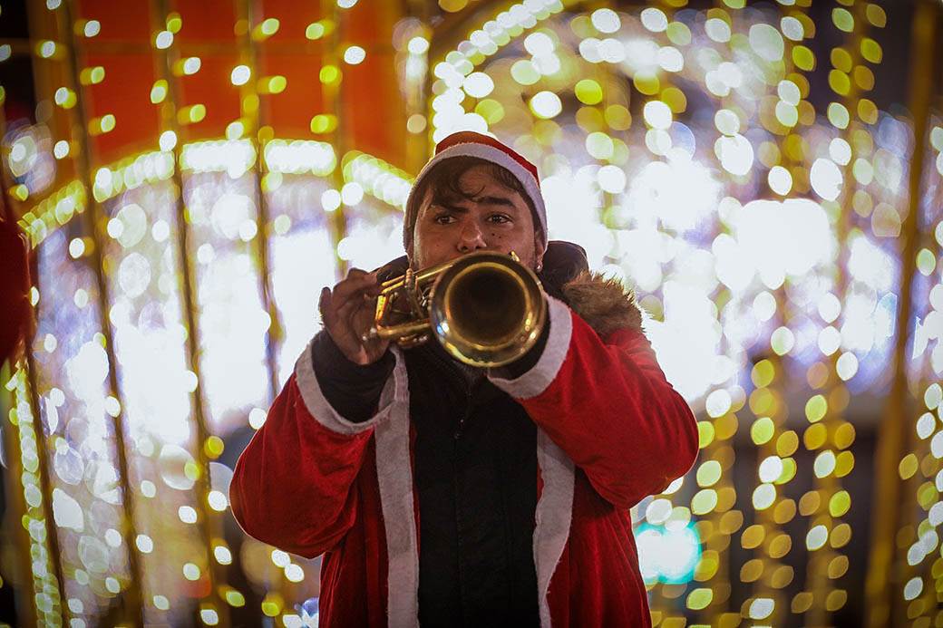 pravoslavna nova godina 2021 trubaci beograd docek trg republike fotograifje