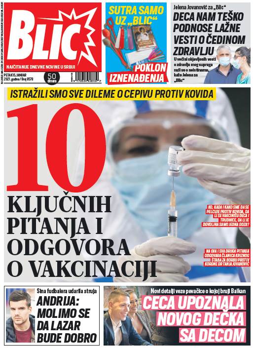 prelistavanje sutrasnje stampe 15 januar