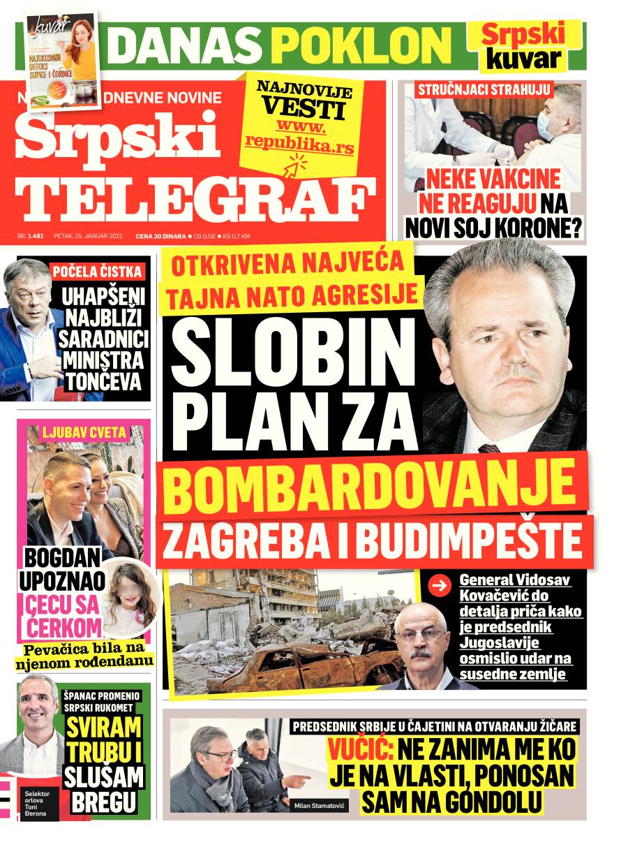 prelistavanje sutrasnje stampe 15 januar