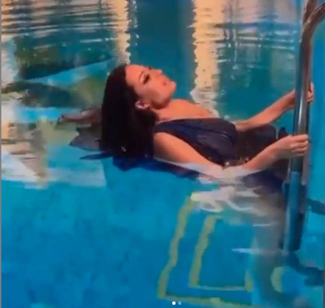 ceca u bazenu instagram foto video