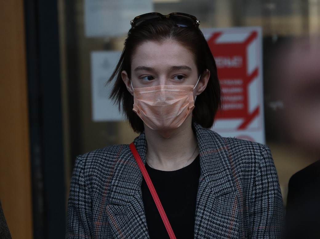 iva ilincic sutra u tuzilastvu daje izjavu