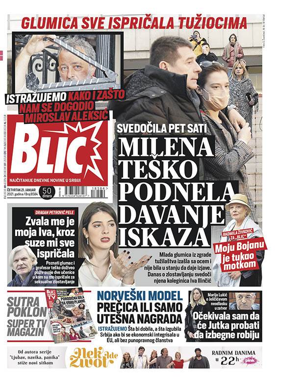 prelistavanje sutrasnje stampe 21 januar