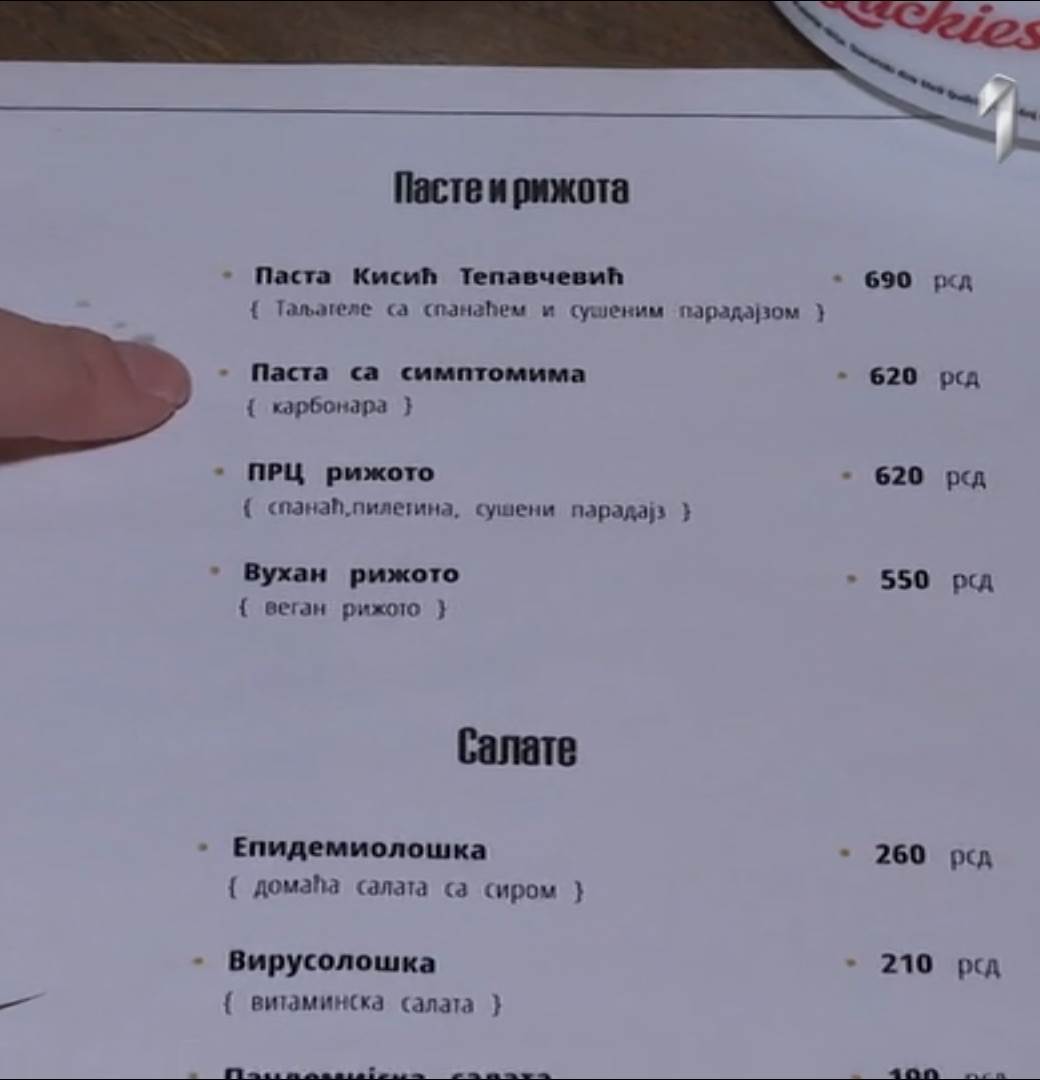 beograd restoran jelovnik korona virus krizni stab darija kisic tepavcevic branislav nestorovic