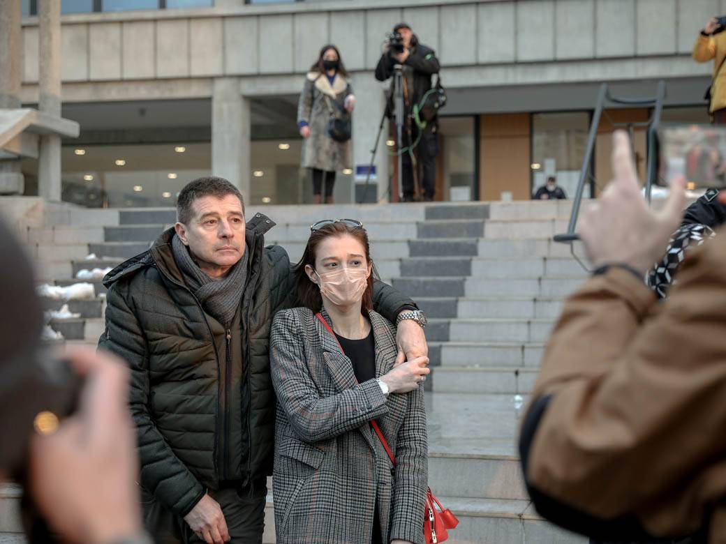 iva ilincic sutra u tuzilastvu daje izjavu