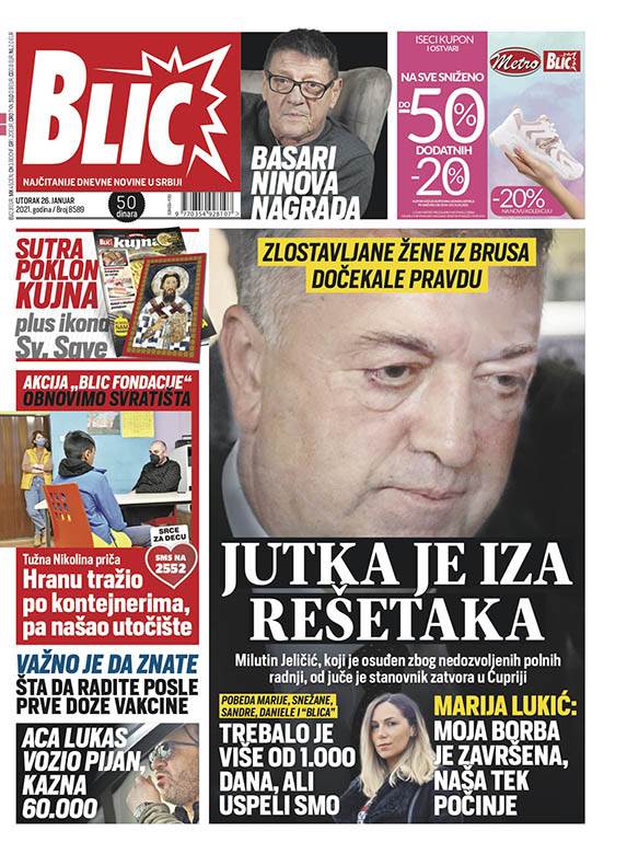 prelistavanje sutrasnje stampe 26 januar