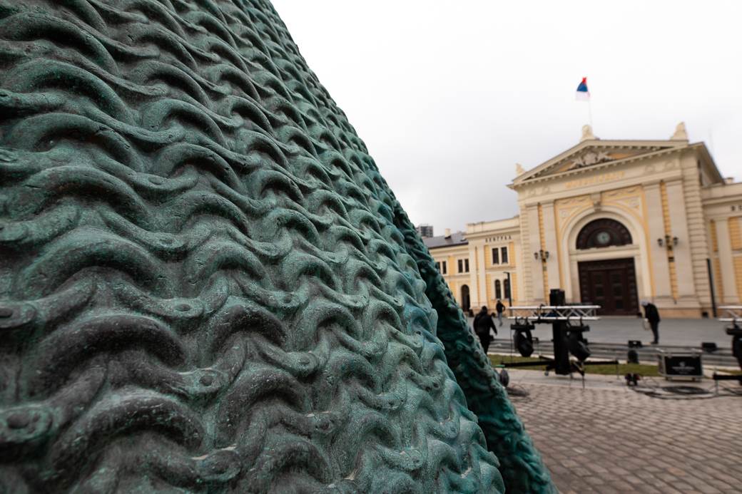 spomenik stefan nemanja ostecen muskrac otkinuo krst