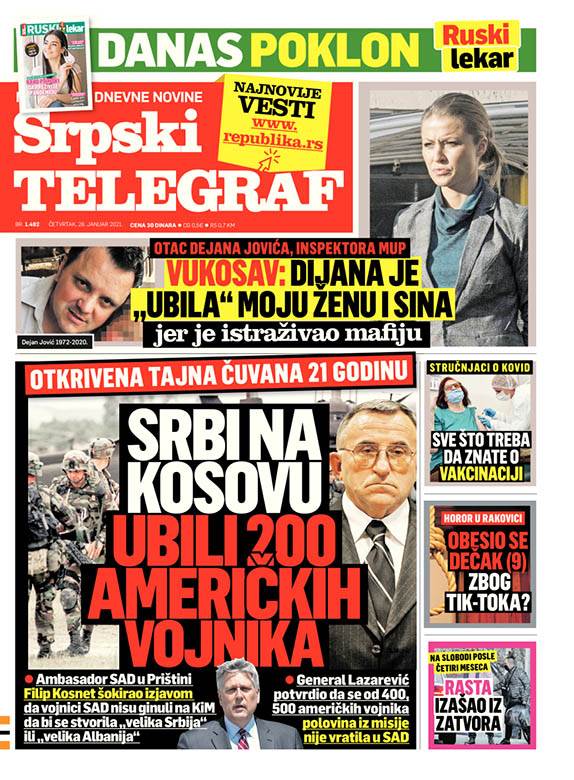 prelistavanje sutrasnje stampe 28 januar