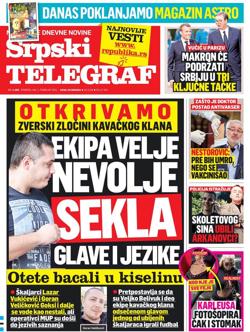 prelistavanje sutrasnje stampe 1. februar