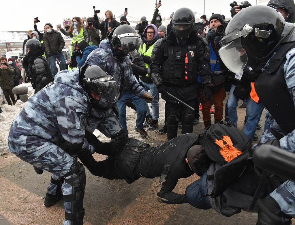 protesti rusija vladimir putin aleksej navaljni moskva fotografije