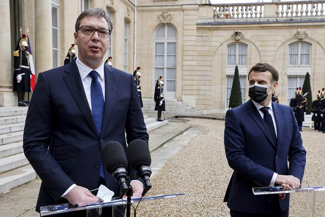 aleksandar vucic poseta francuskoj emanuel makron