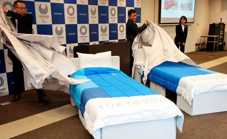 Kreveti na Olimpijskim igrama od kartona