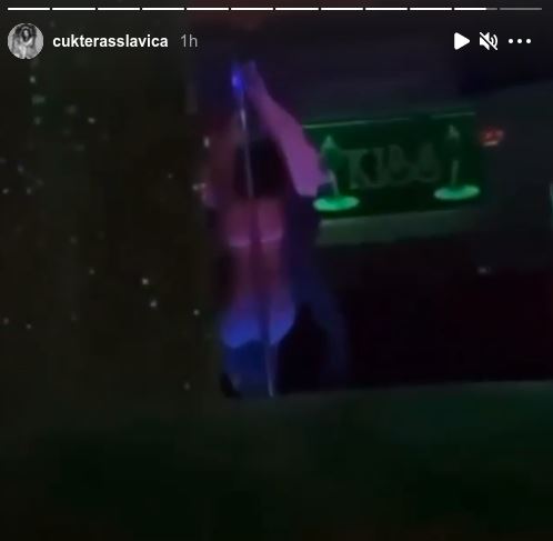 Slavica Ćukteraš igra oko šipke