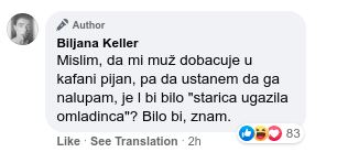 Biljana Srbljanović komentar