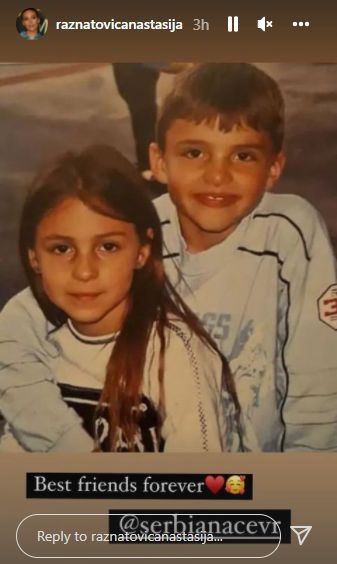 Вељко и Анастасија кога биле мали
