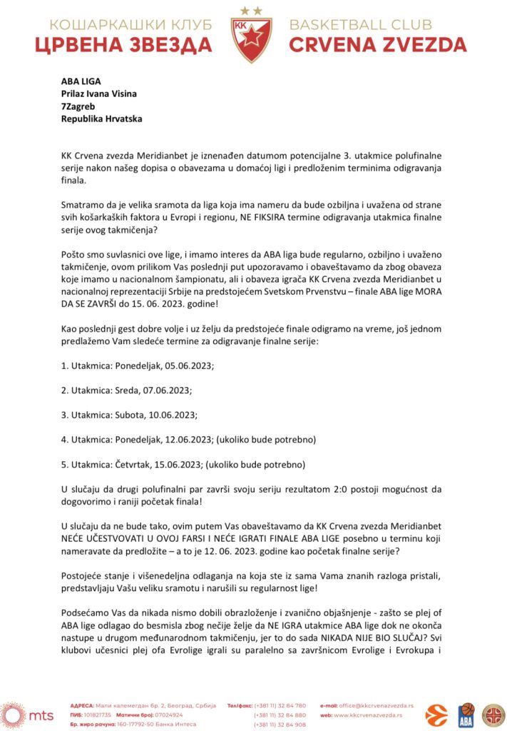 KK Crvena zvezda dopis ABA ligi 1.jpg