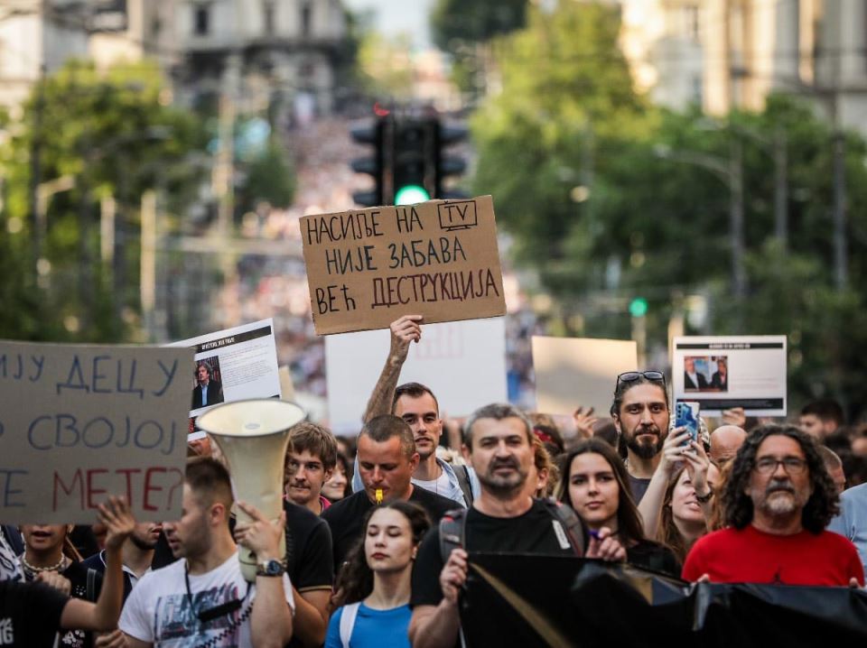 Deveti protest "Srbija protiv nasilja"