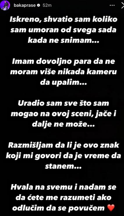 Baka Prase o gašenju Jutjuba i zaradi