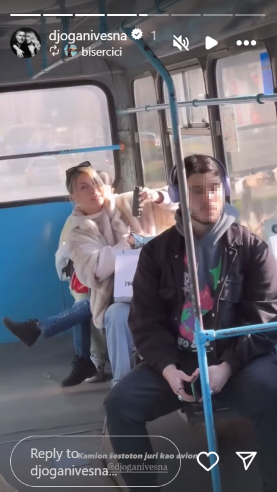 Vesna Đogani u prevozu