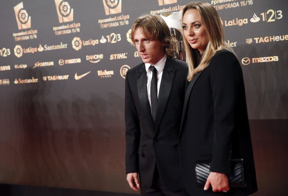 Luka Modrić sa suprugom Vanjom