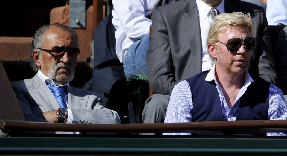 Jon Cirijak i Boris Beker 2012. na Rolan Garosu