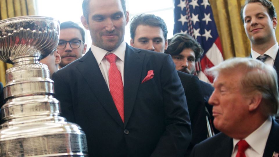 Aleksandar Ovečkin i Donald Tramp