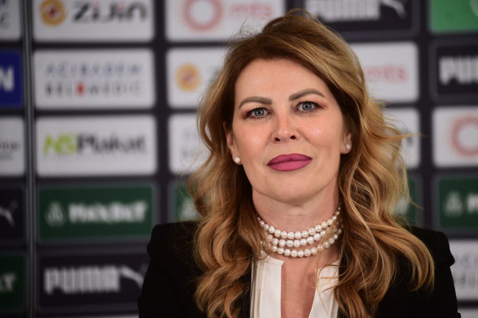 Milka Forcan na sednici Skupštine FK Partizan