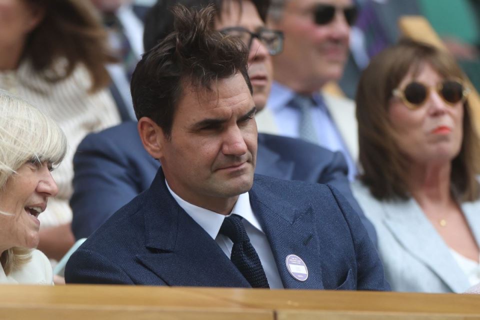 Rodžer Federer u loži Vimbldona
