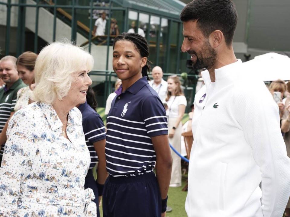 Novak Đoković kraljica Kamila na Vimbldonu