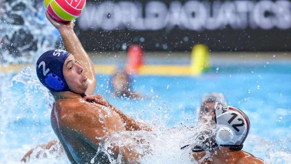 Dušan Mandić na utakmici Srbija Italija