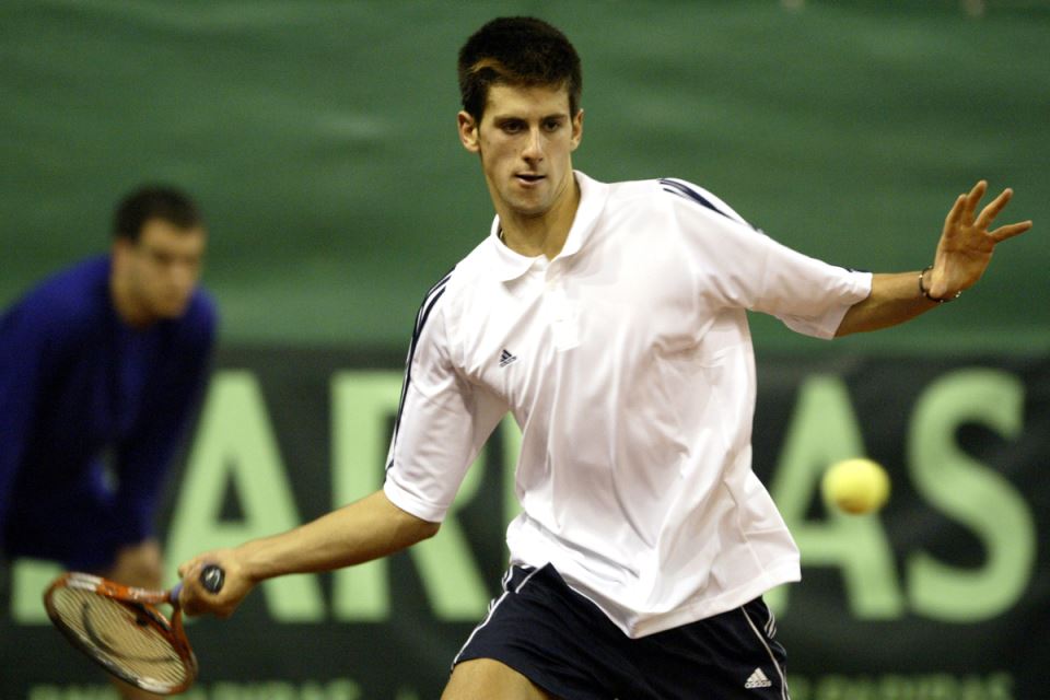 Novak Đoković na početku karijere