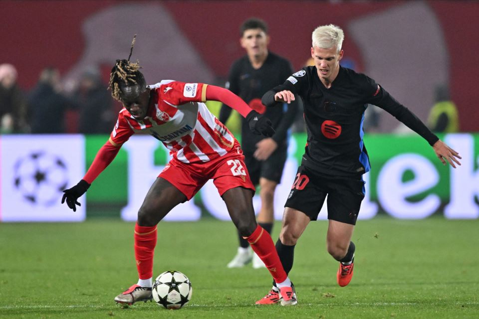 Dalsio i Dani Olmo na utakmici Zvezda Barselona