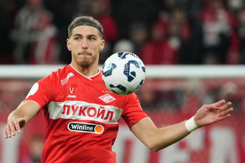 Srdjan Babić štoper Spartaka na meču protiv CSKA