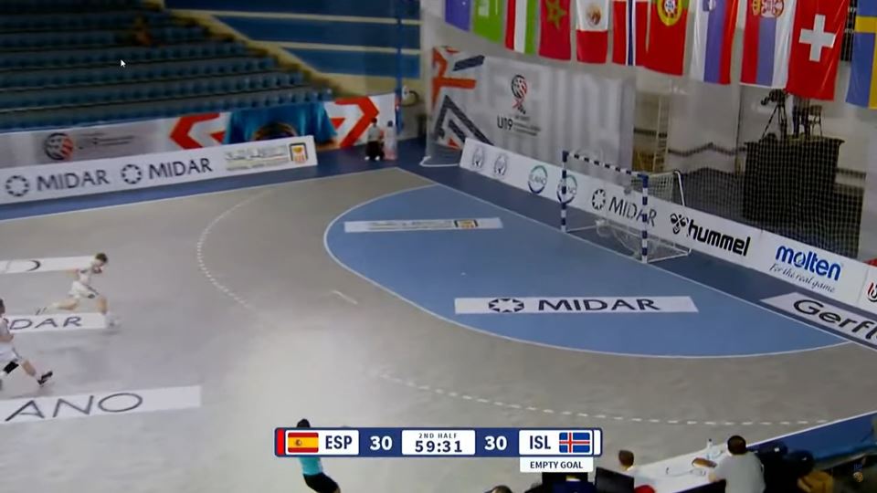 Island Španija finiš meča