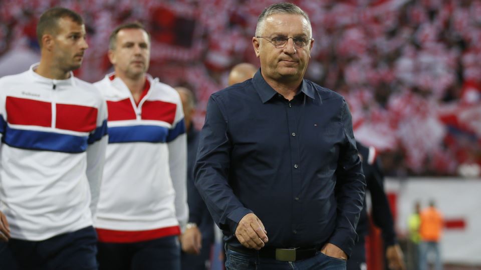 Tomislav Sivić na meču Zvezda Radnički